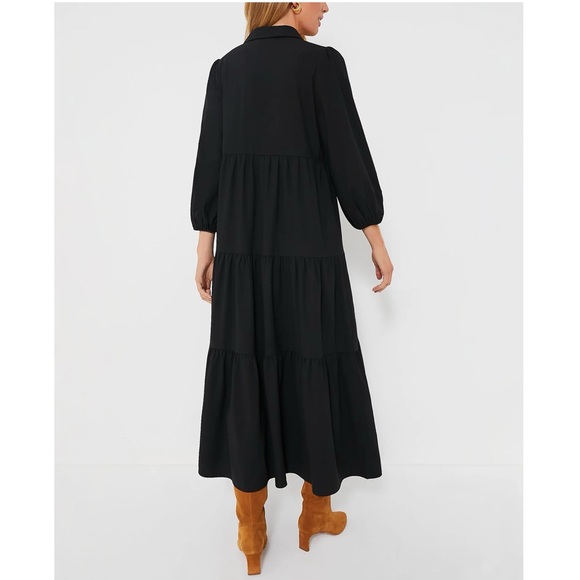 POMANDER PLACE Black Crepe Mabel Maxi Dress - Picture 5 of 11